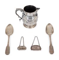 A Group of English and Scottish Silver Items