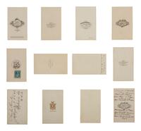 [CIVIL WAR]. CDV collection descended directly in the family of Vice President Hannibal Hamlin featuring portraits of family members and numerous military generals and officers.