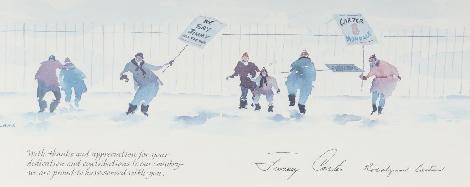 A Print Commemorating President Jimmy Carter's Presidency