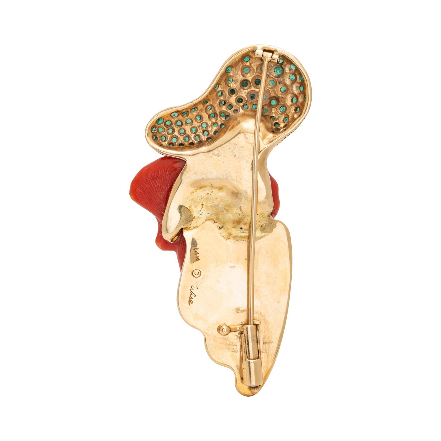 JEFF AND SUSAN WISE, MULTIGEM FREE-FORM BROOCH
