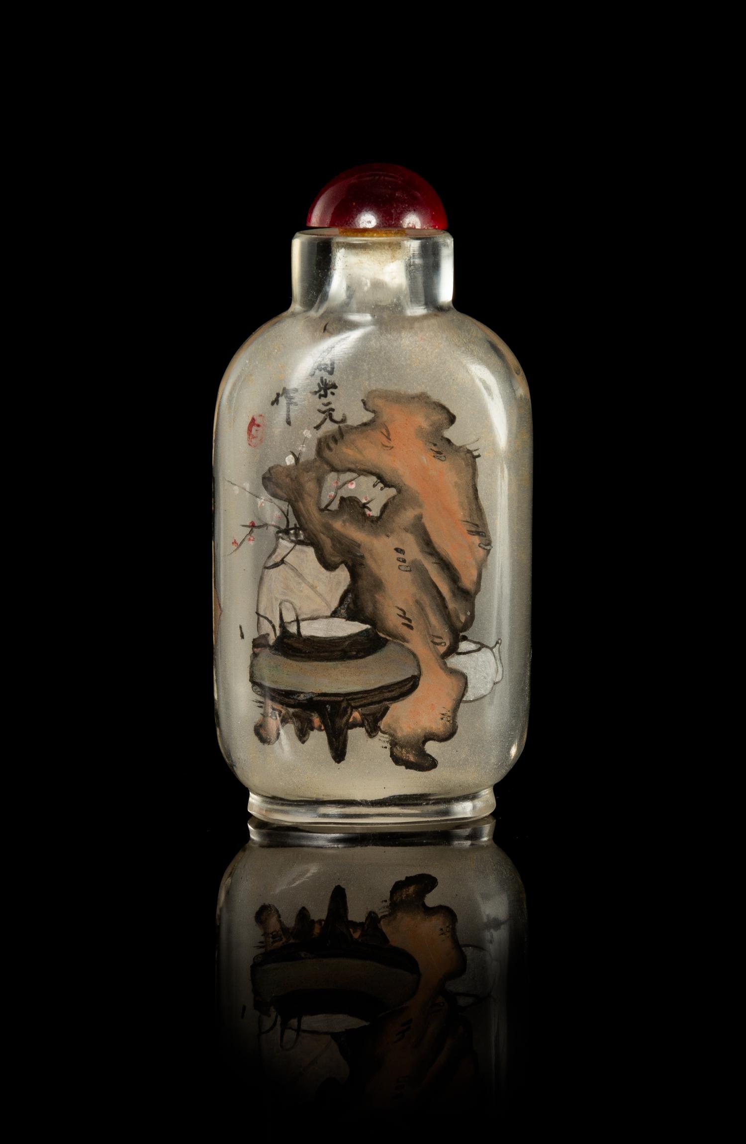 An Inside Painted Glass Snuff Bottle