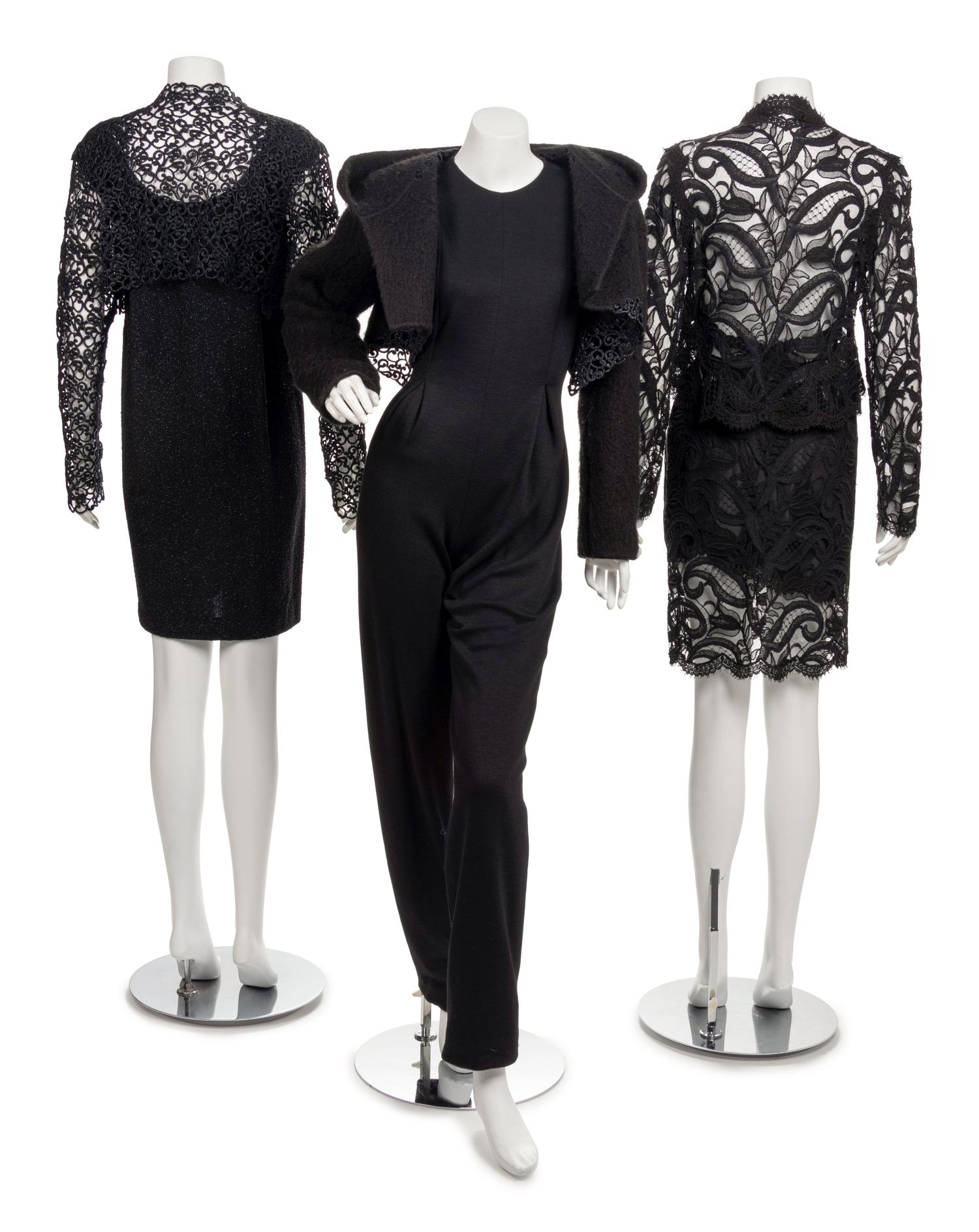 Three Geoffrey Beene Lace Ensembles, 1980-90s