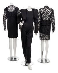 Three Geoffrey Beene Lace Ensembles, 1980-90s