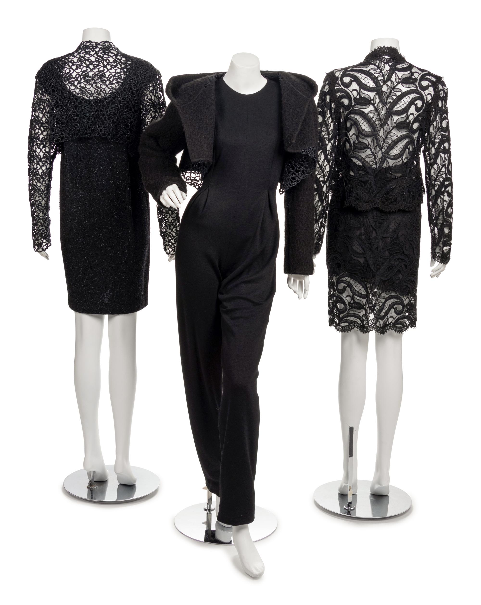 Three Geoffrey Beene Lace Ensembles, 1980-90s