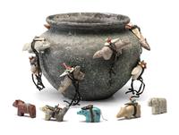 Zuni Fetish Pottery Jar