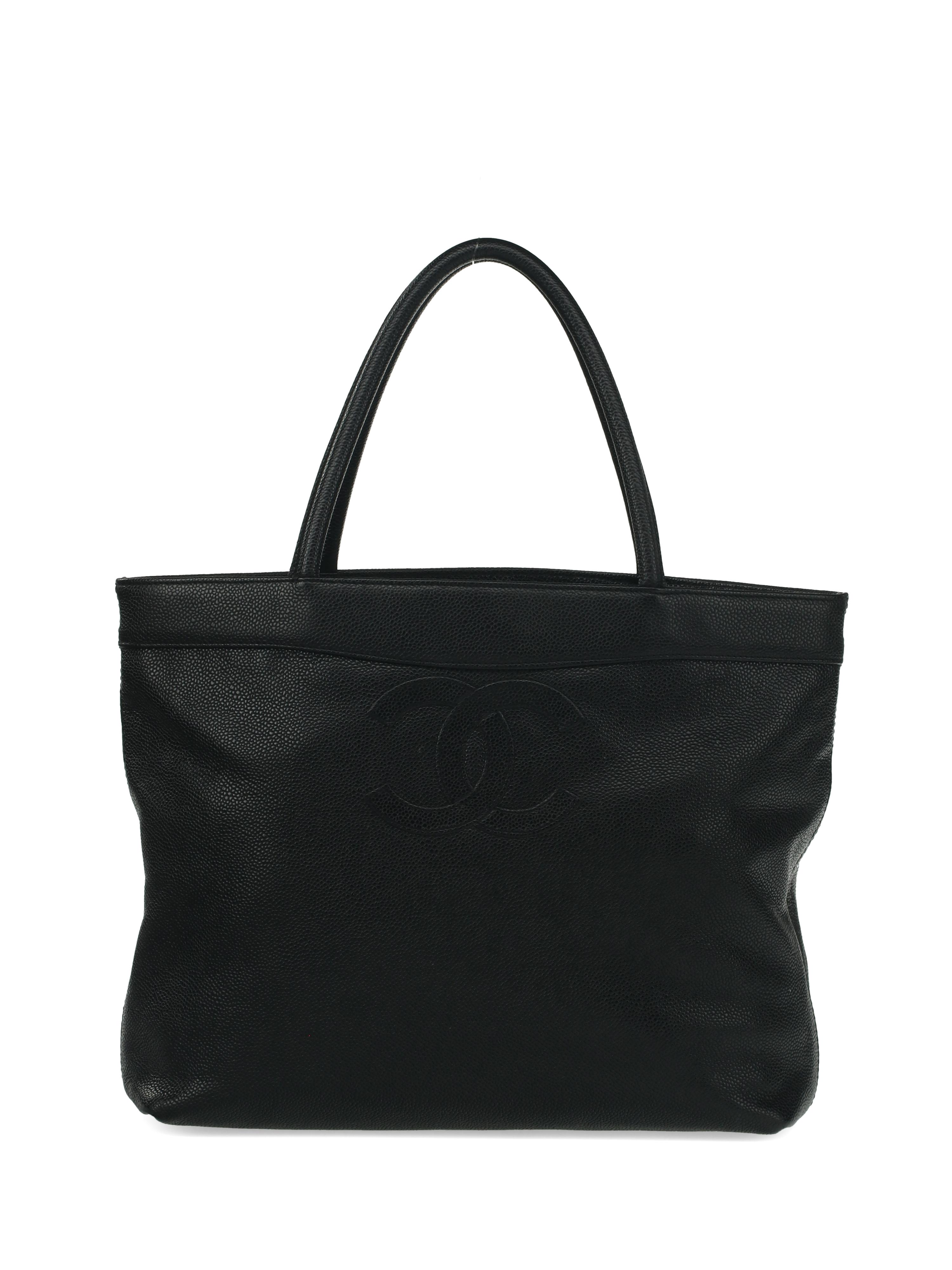 Chanel Tote in Black Caviar Leather
