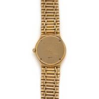 JUVENIA, 18K YELLOW GOLD AND DIAMOND WATCH