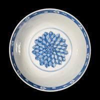 A Chinese Blue and White Porcelain 'Longevity' Bowl, Kangxi Period 清康熙 青花壽字紋碗