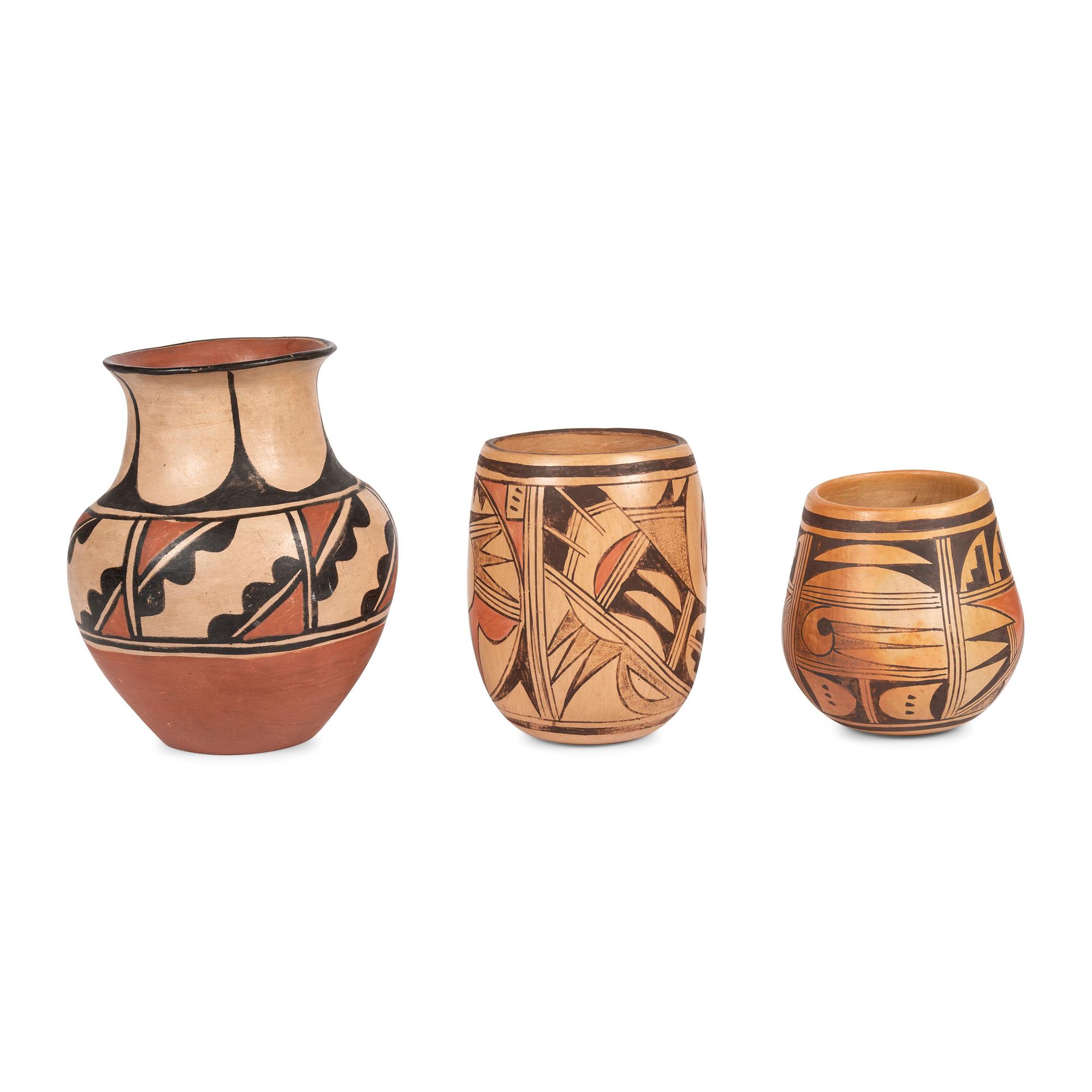 Group of Kewa and Hopi Pottery