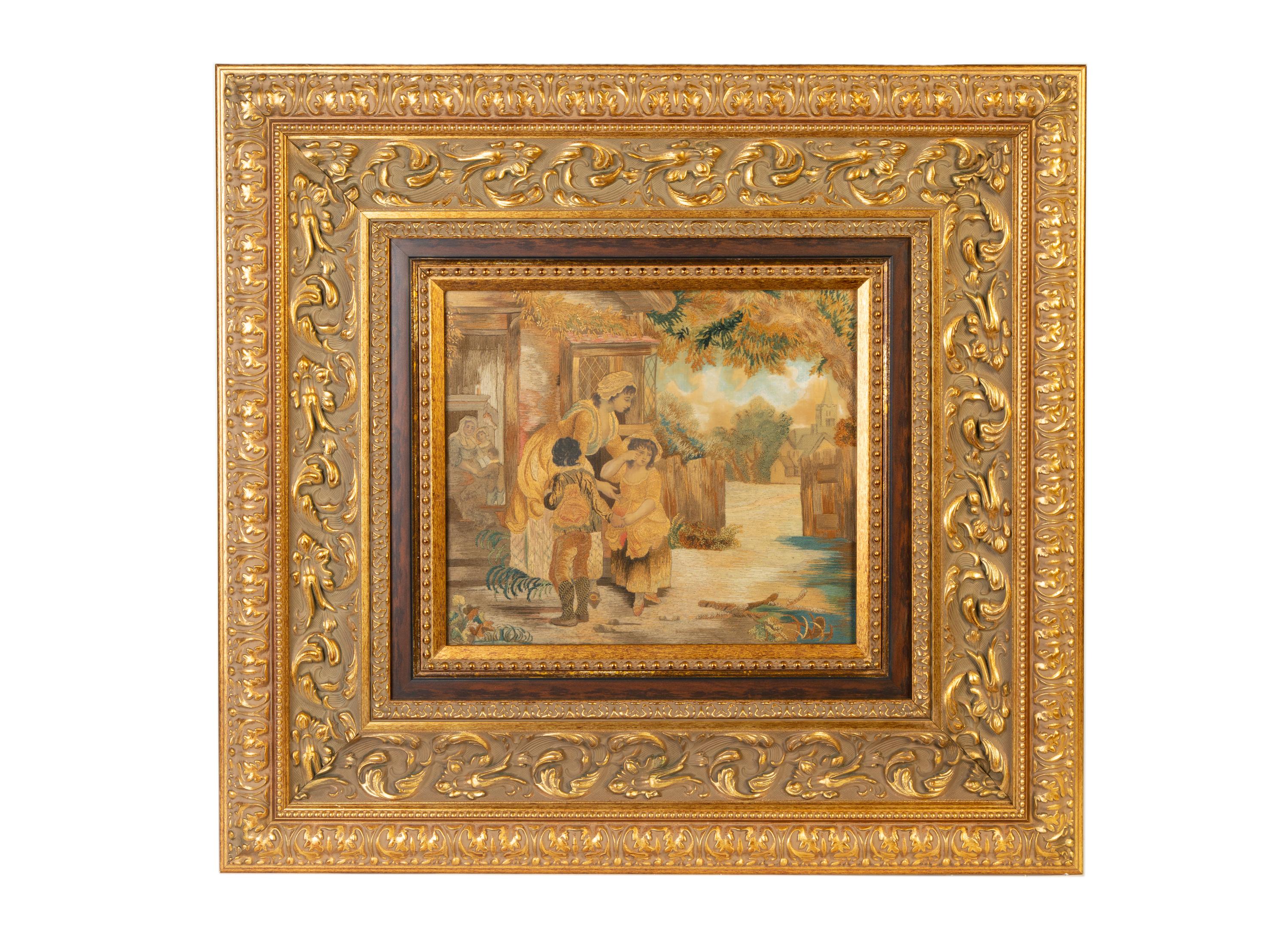 A Pair of Continental Needlework Pictures