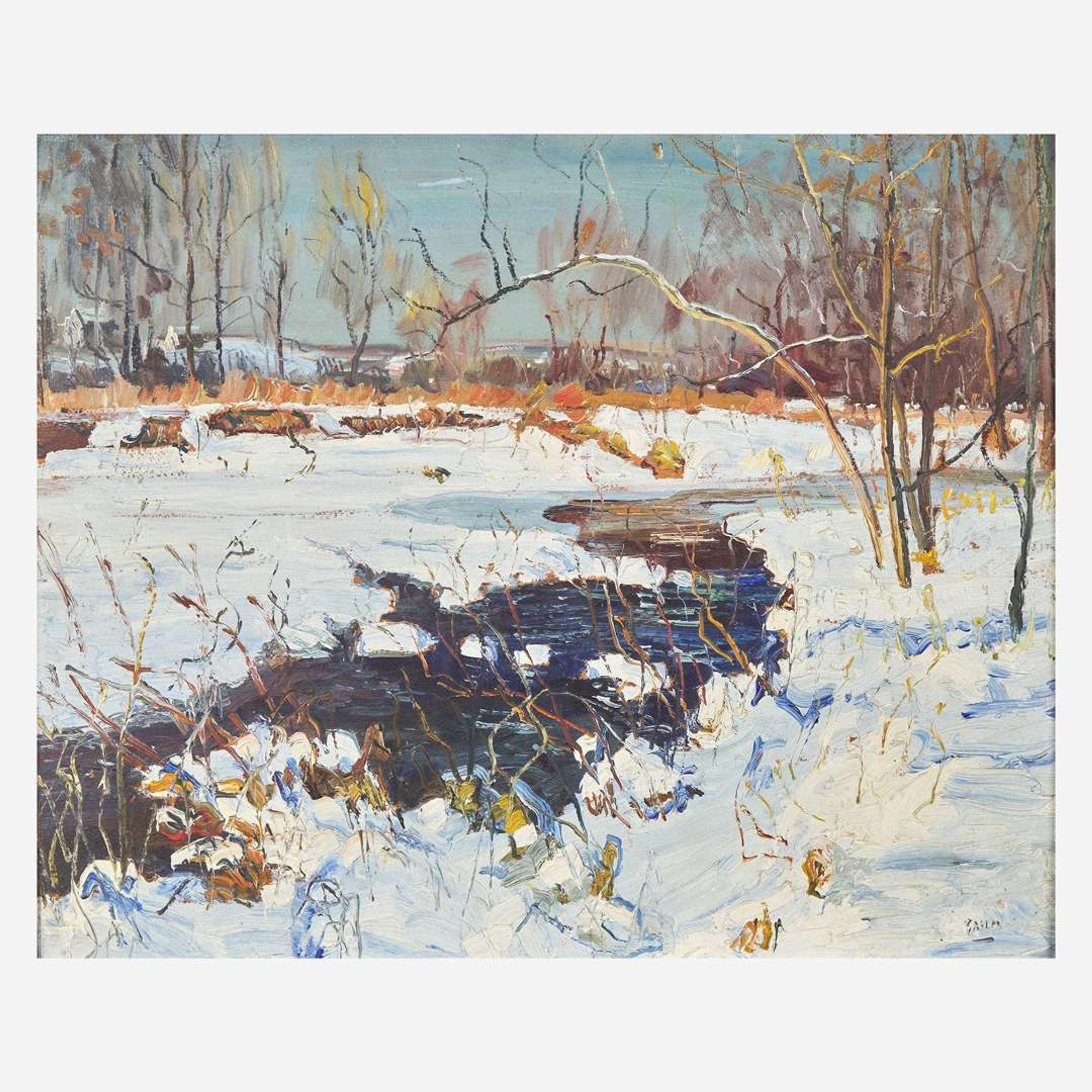 Walter Emerson Baum (American, 1884–1956) Snowed Creek