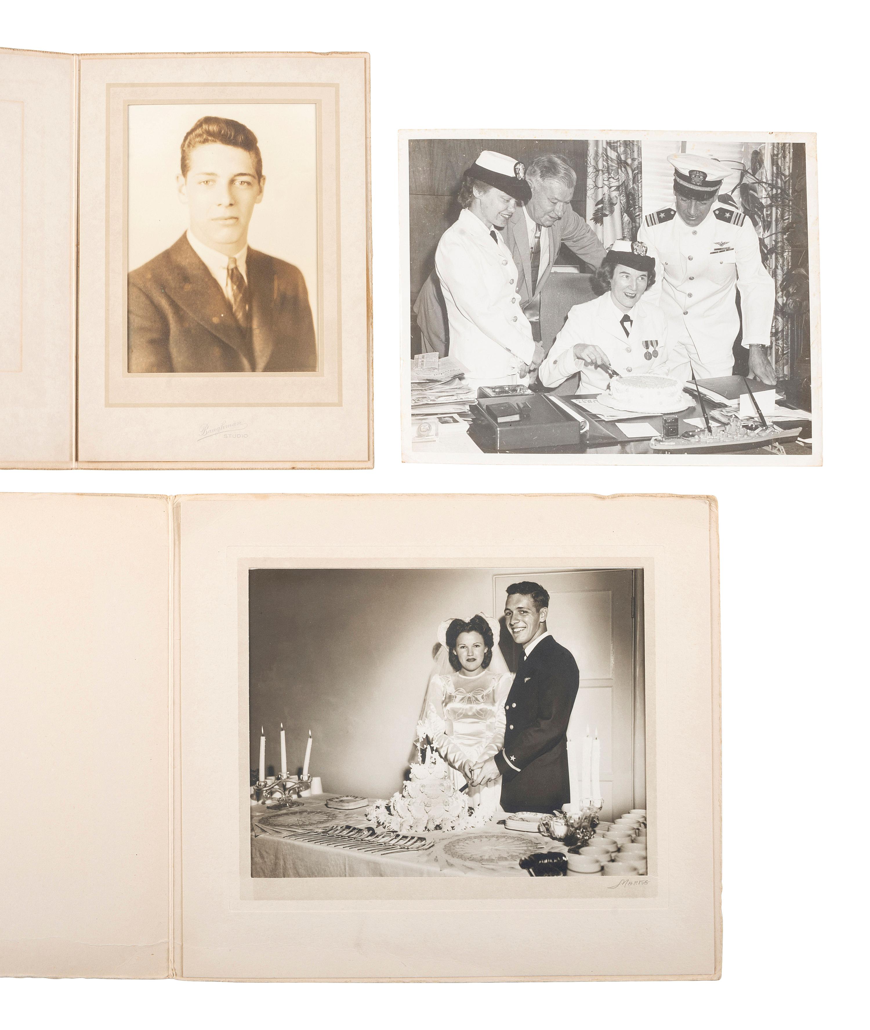 [WORLD WAR II]. Archive of photographs, documents, and ephemera identified to Lieut. Cmdr. Hurst.
