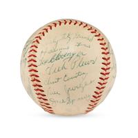 A 1958 Washington Senators Team Signed Autograph Baseball