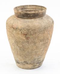 A Group of Four Pottery Vessels Height of tallest 10 3/4 inches.