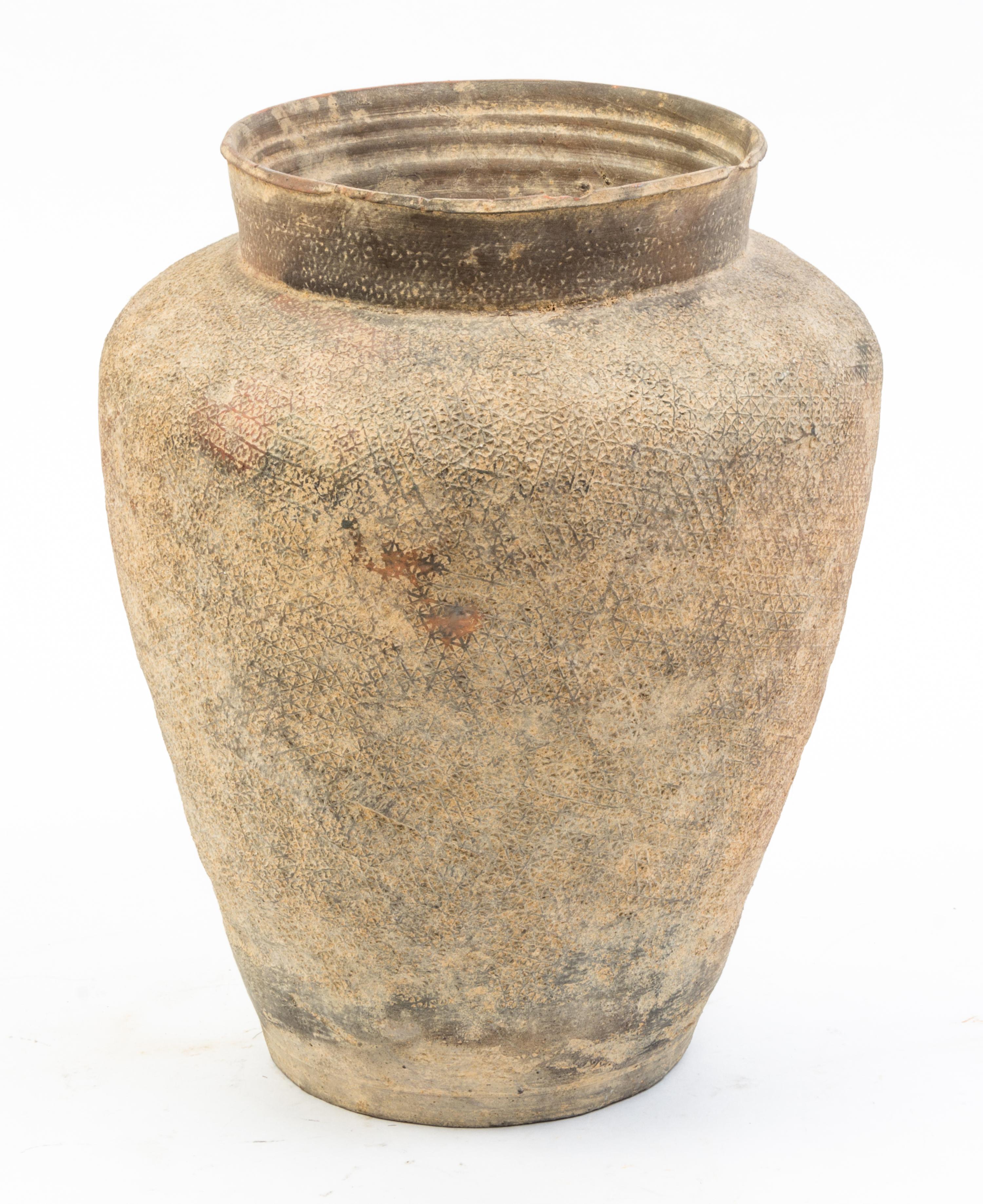 A Group of Four Pottery Vessels Height of tallest 10 3/4 inches.