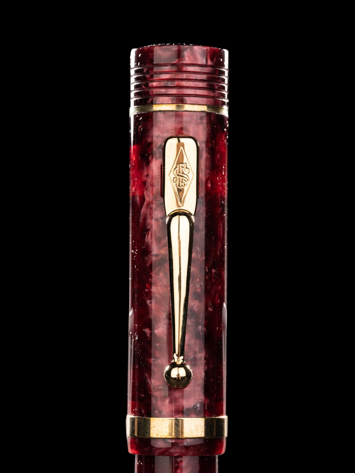 Conway Stewart: Churchill-Burgundy Limited Edition Ballpoint Pen
