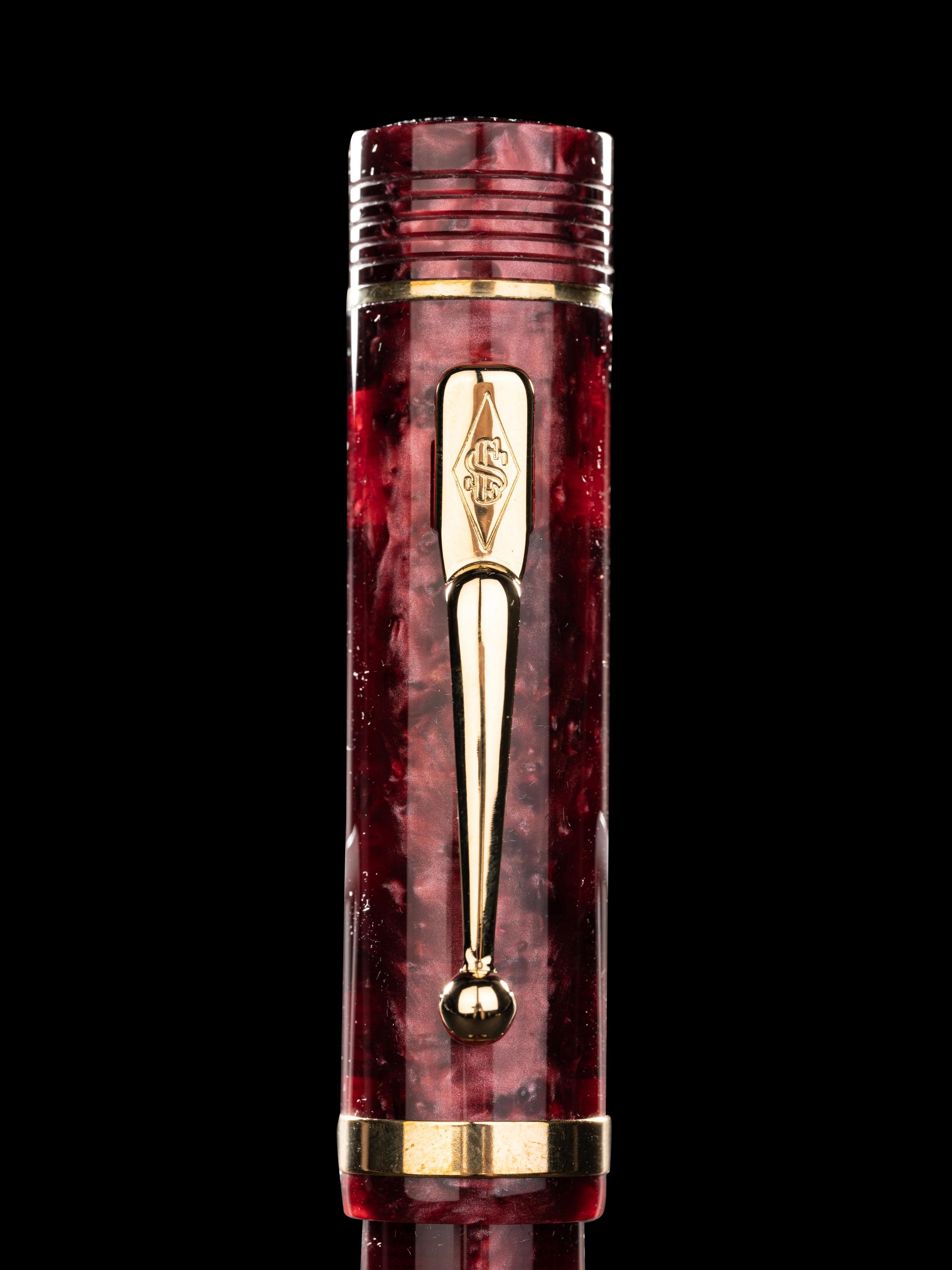 Conway Stewart: Churchill-Burgundy Limited Edition Ballpoint Pen