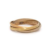 CARTIER, TRICOLOR GOLD 'TRINITY' RING