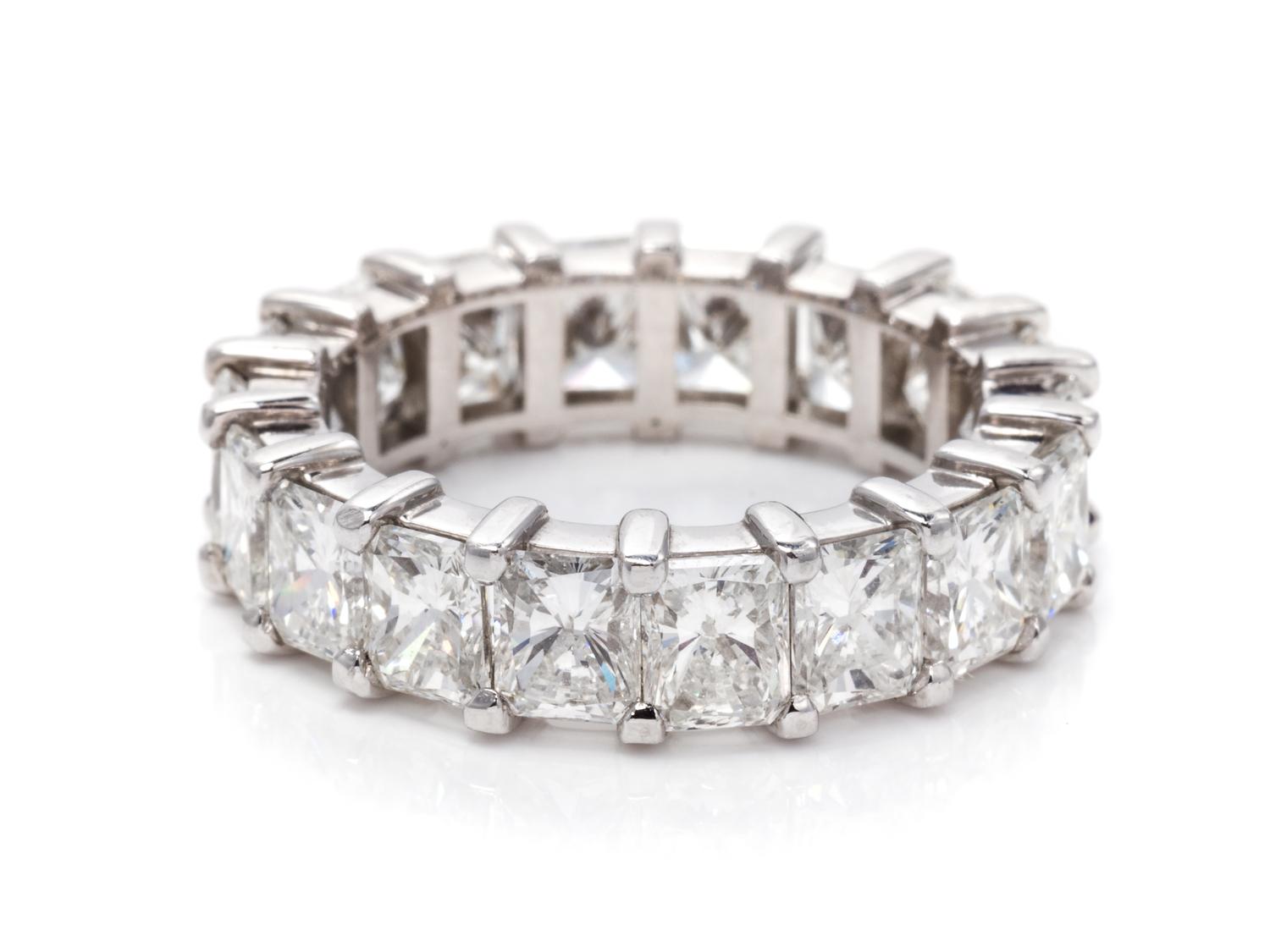 A Platinum and Diamond Eternity Band,
