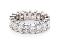 A Platinum and Diamond Eternity Band,