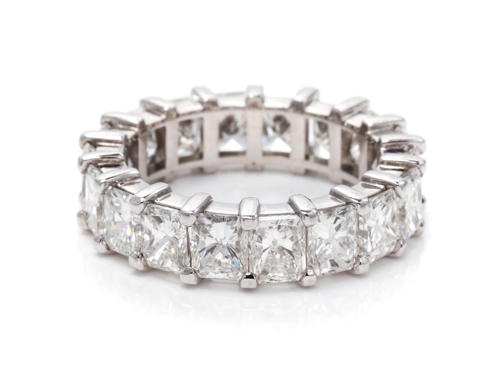 A Platinum and Diamond Eternity Band,