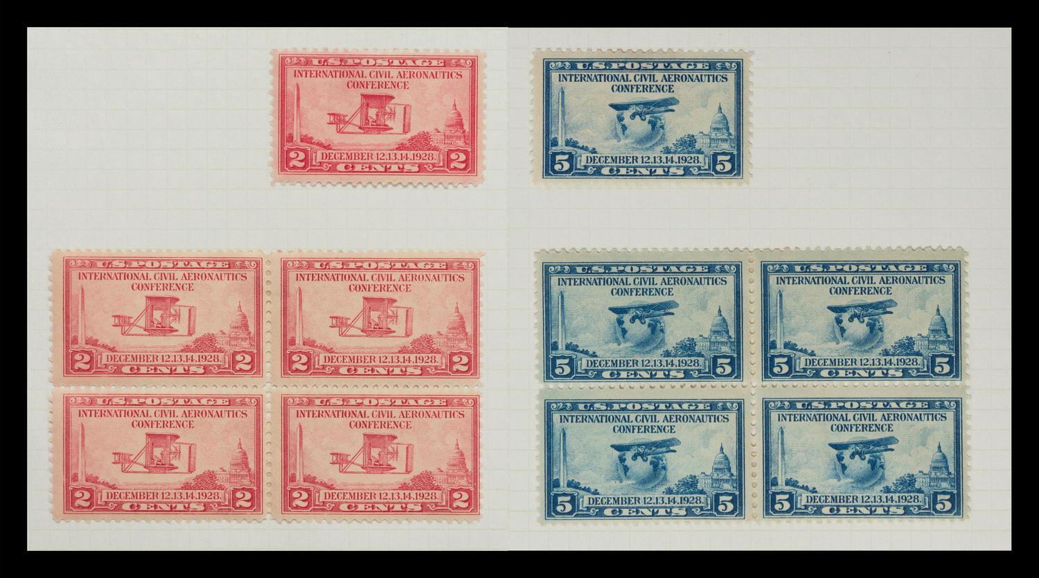 A Collection of United States Airmail Stamps — 1918-1929