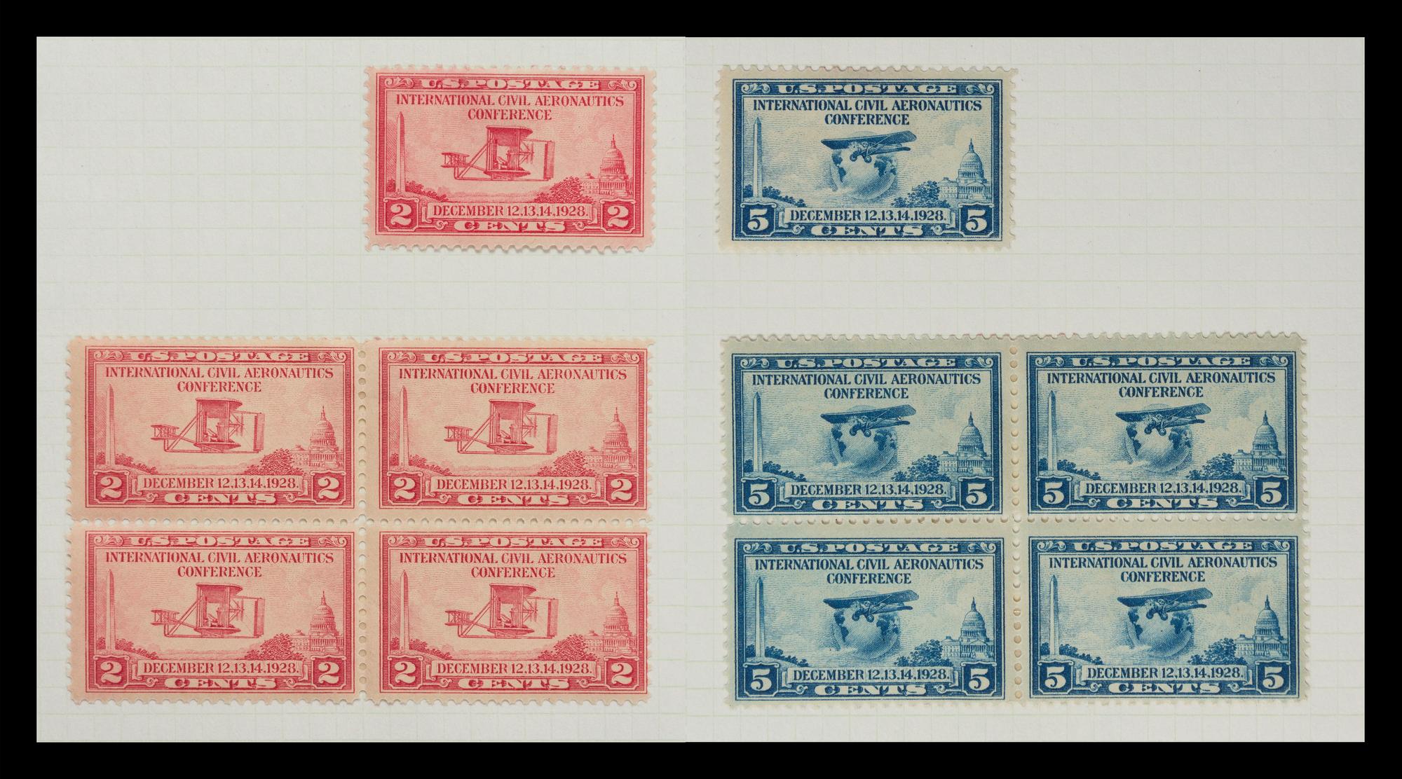 A Collection of United States Airmail Stamps — 1918-1929