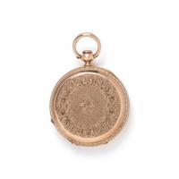 14K YELLOW GOLD HUNTER CASE POCKET WATCH