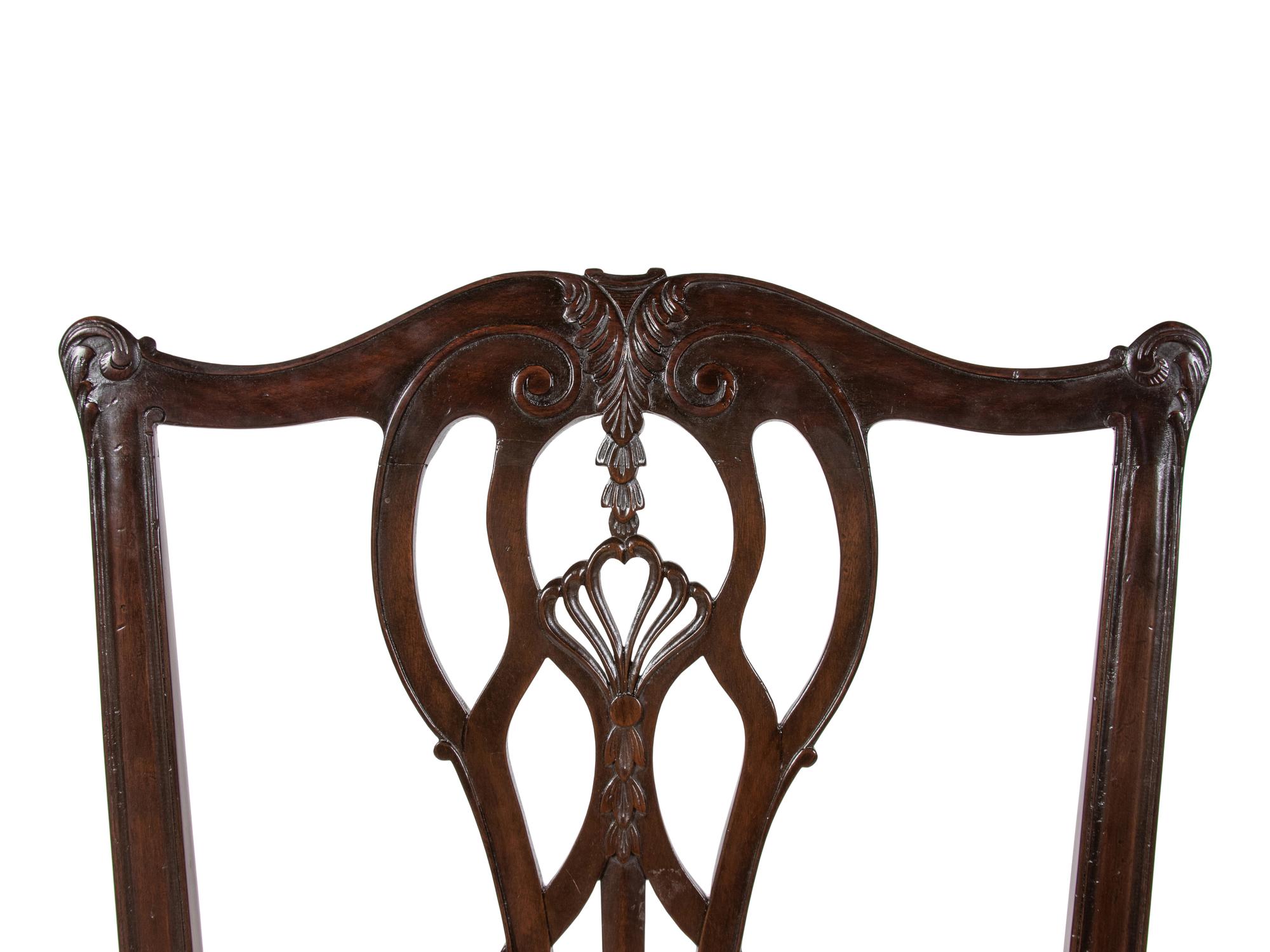 A Set of Eight George III Style Mahogany Dining Chairs