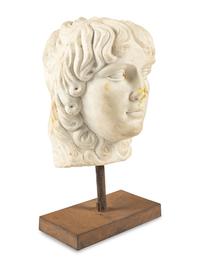 A Continental Marble Portrait Head