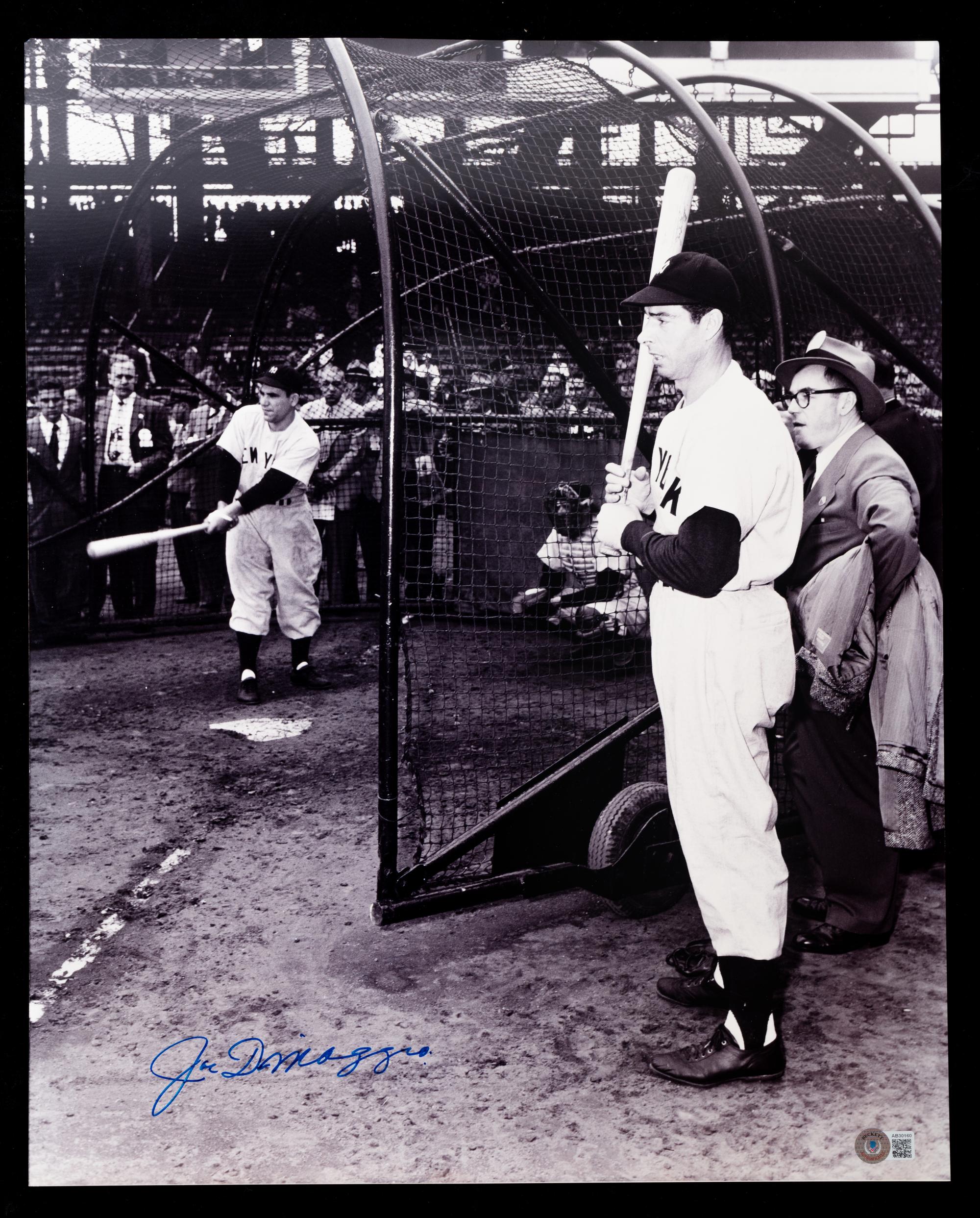 A Joe DiMaggio Signed Autograph Large Format Photograph (Beckett Authentication Services BAS Certified),