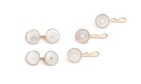 CARRINGTON & CO., MOTHER-OF-PEARL AND SEED PEARL DRESS SET