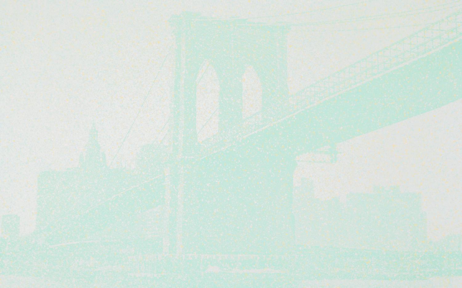 Han Hsiang-Ning (H.N. Han), (Chinese, b. 1939), Broooklyn Bridge from City Scapes Portfolio