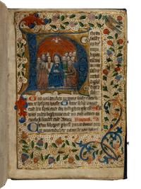 CIRCLE OF THE MASTER OF MS REID 33 and SELWERD ABBEY SCRIPTORIUM (AGNES MARTINI?) (active The Netherlands, Groningen, c. 1468-1510) Book of Hours, in Dutch, illuminated manuscript on parchment [The Netherlands, Groningen, c. 1480–1490]