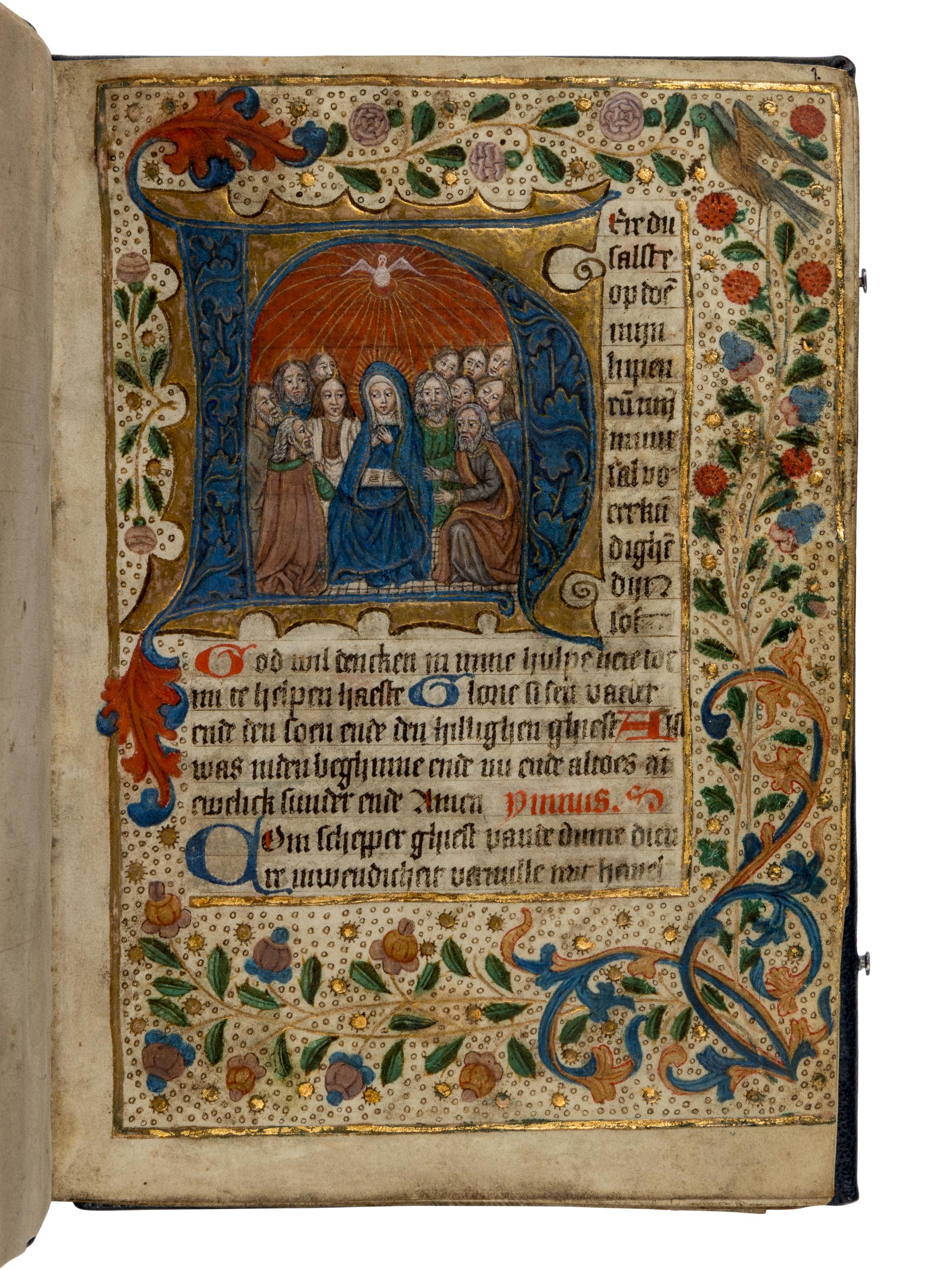 CIRCLE OF THE MASTER OF MS REID 33 and SELWERD ABBEY SCRIPTORIUM (AGNES MARTINI?) (active The Netherlands, Groningen, c. 1468-1510) Book of Hours, in Dutch, illuminated manuscript on parchment [The Netherlands, Groningen, c. 1480–1490]