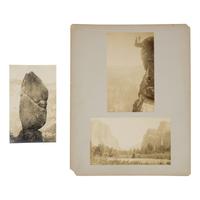 Fiske, George (1835-1918). A group of 3 albumen prints of famous Yosemite landmarks, comprising: