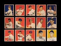A Group of 15 1949 Bowman Baseball Cards (Including Robin Roberts Rookie),