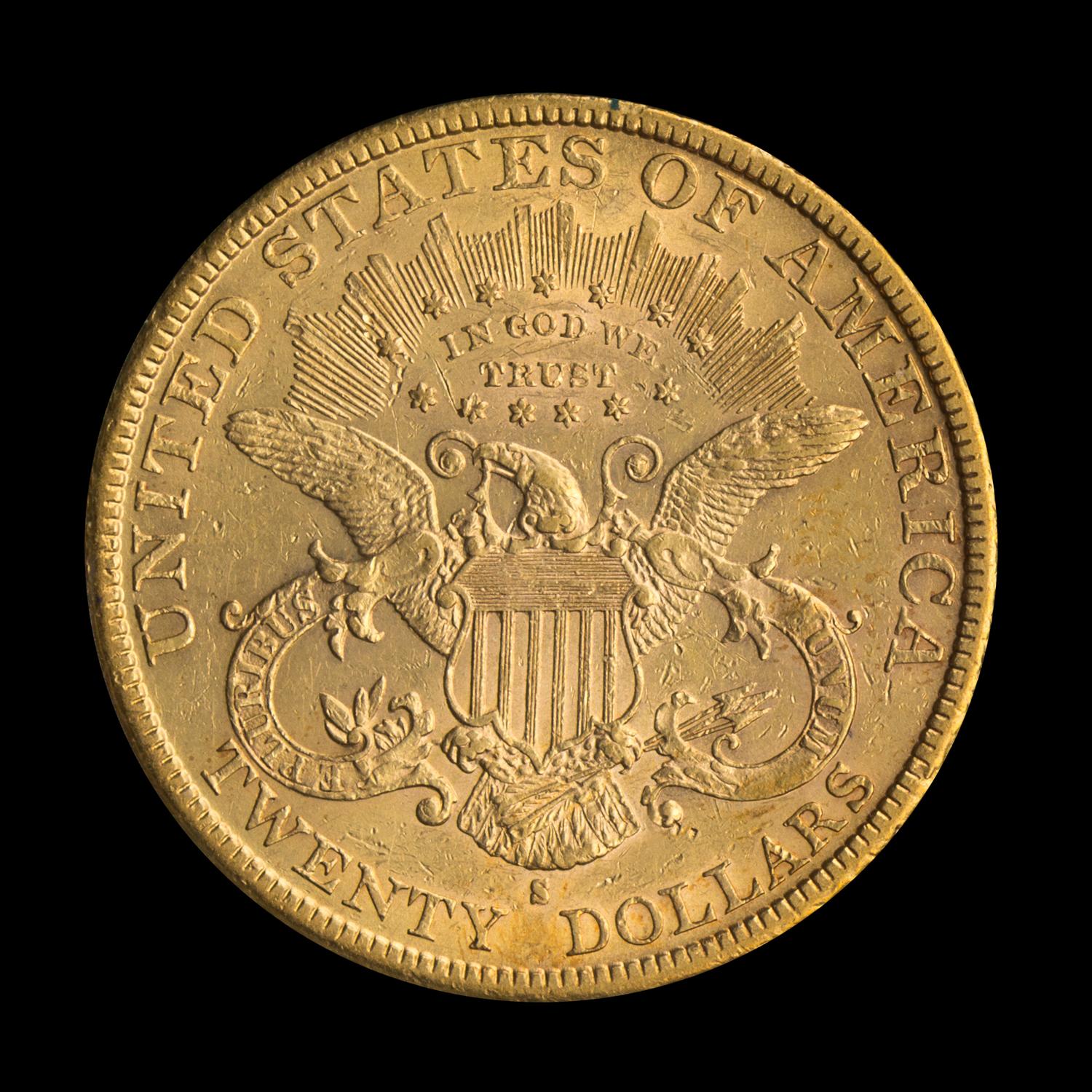 A United States 1883-S Liberty Head $20 Gold Coin