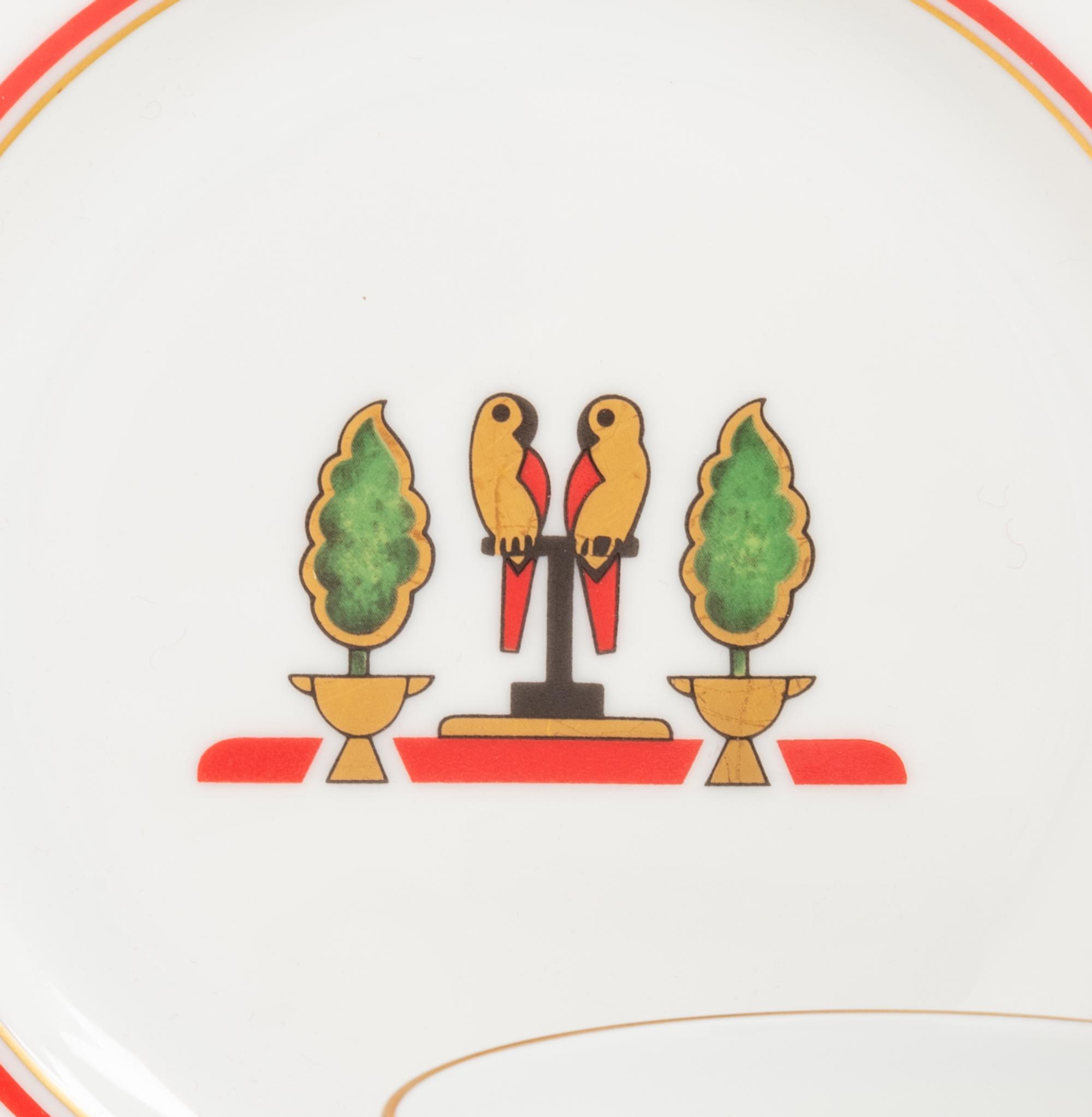 A Cartier La Maison de Louis Porcelain Dinner Service for Twelve