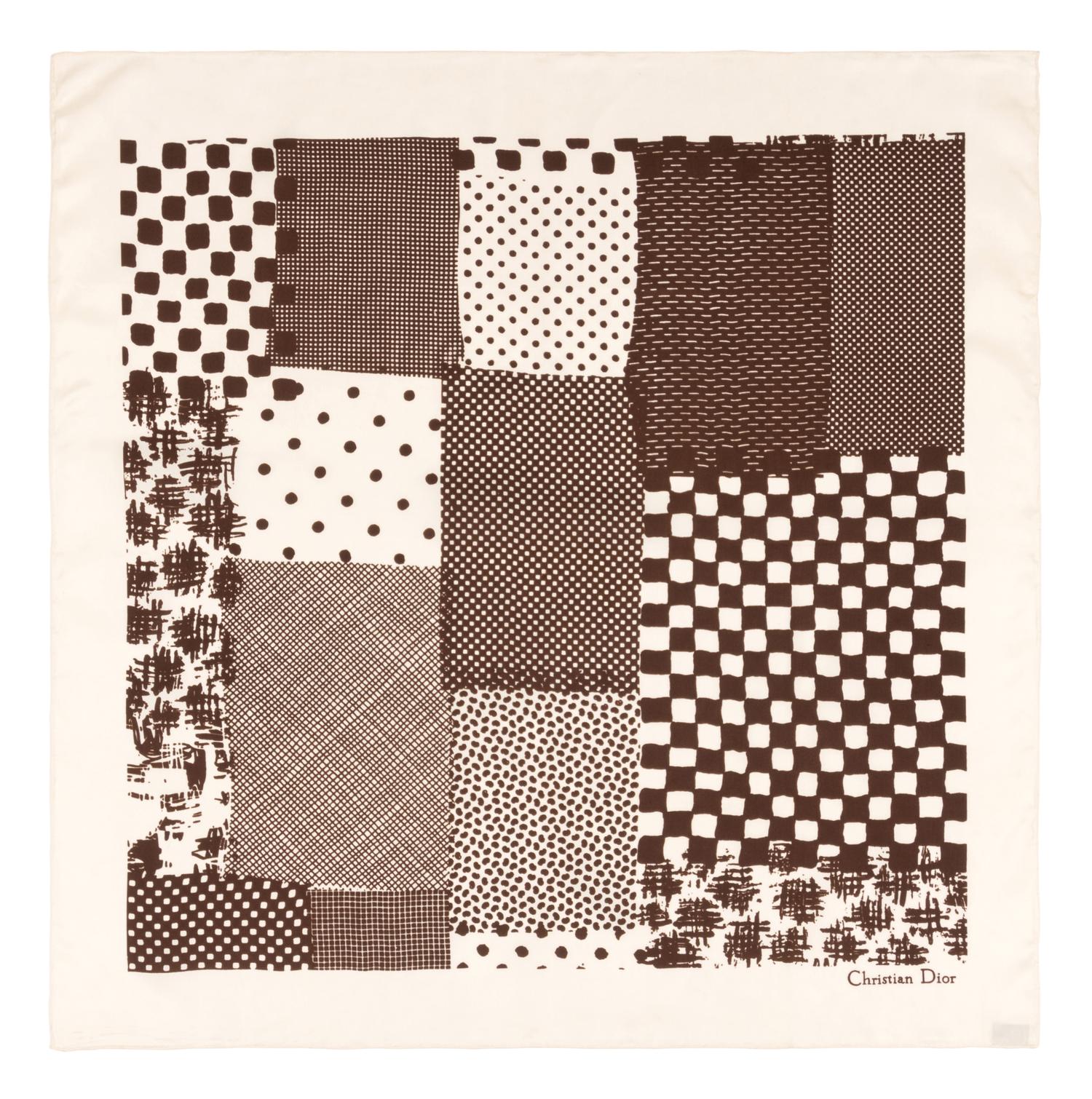 Collection of Seven Designer Silk Scarves, 1970-90s