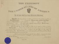 [Presidential] Taft, William H. Signed military commission