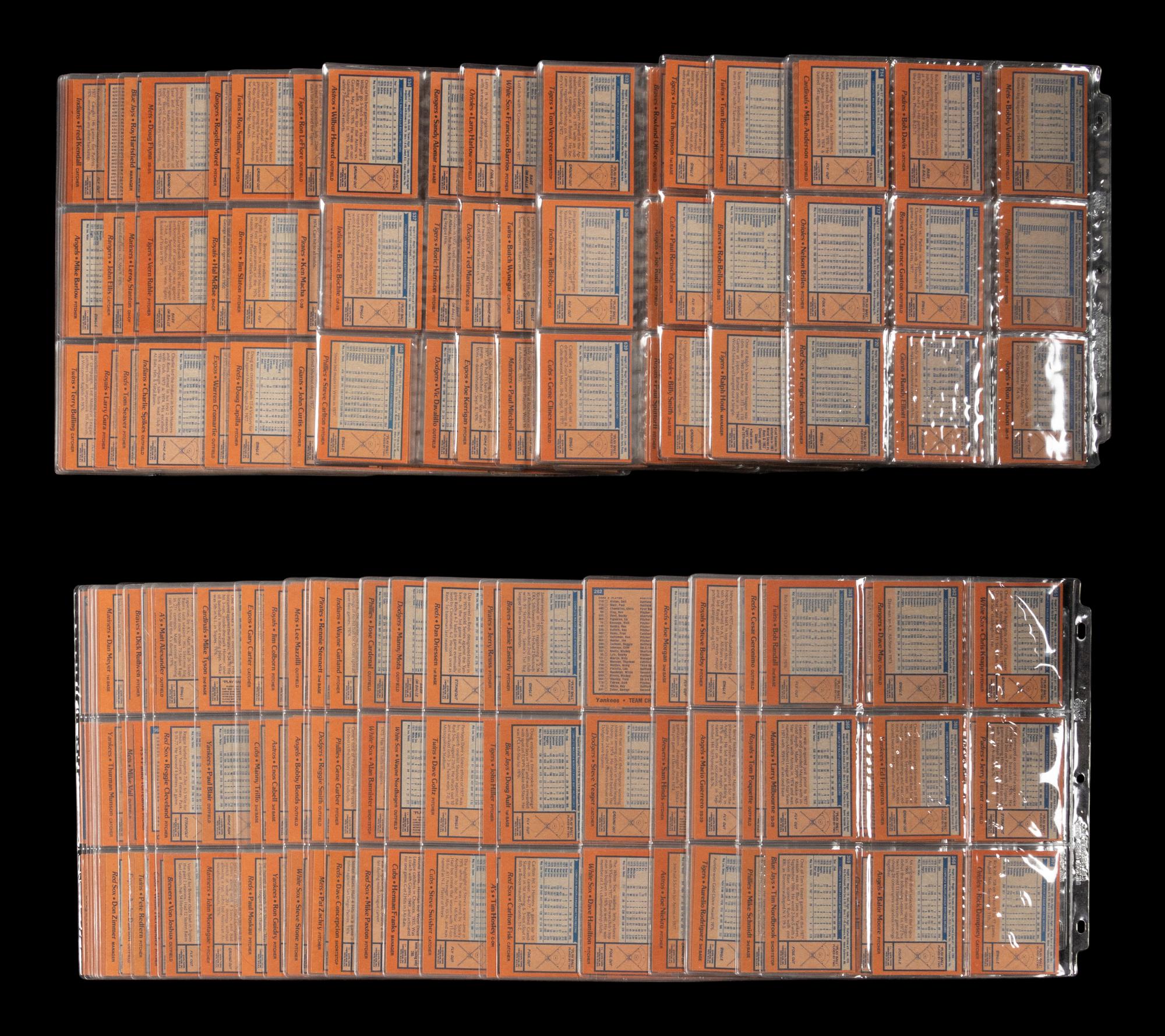 A Complete Set of 1978 Topps Baseball Cards (726/726)