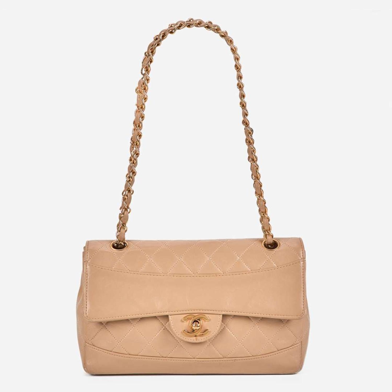 A Vintage Single Flap Quilted Chanel Shoulder Bag Chanel c. 1990