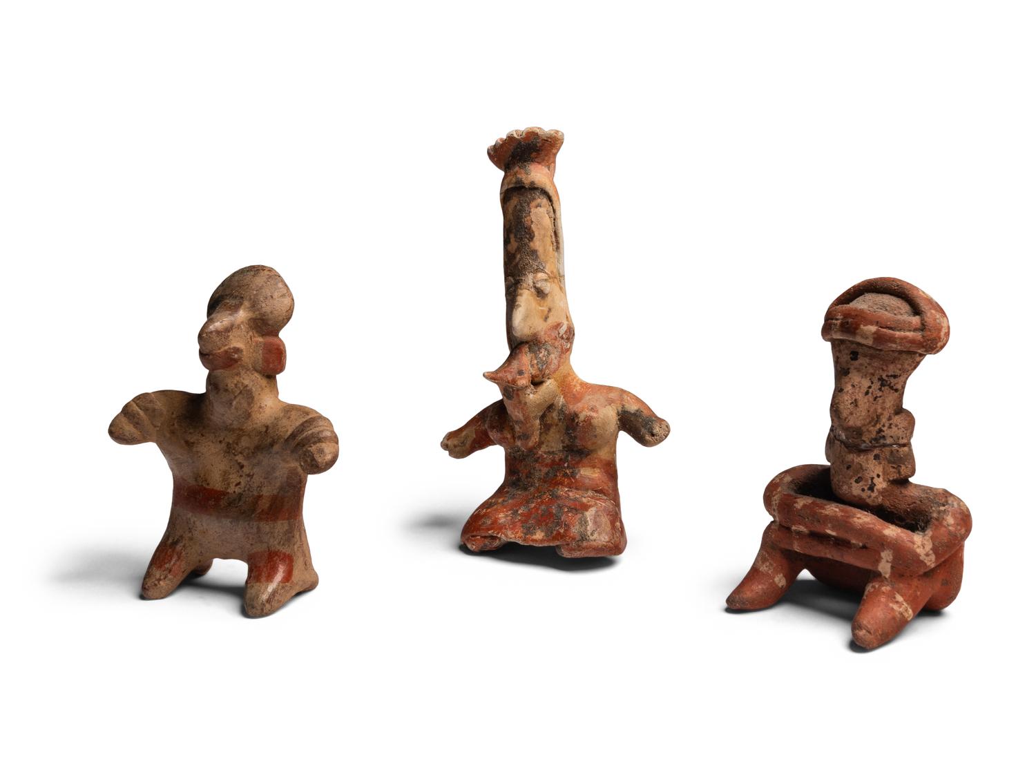 Seven Nayarit Terracotta Figures