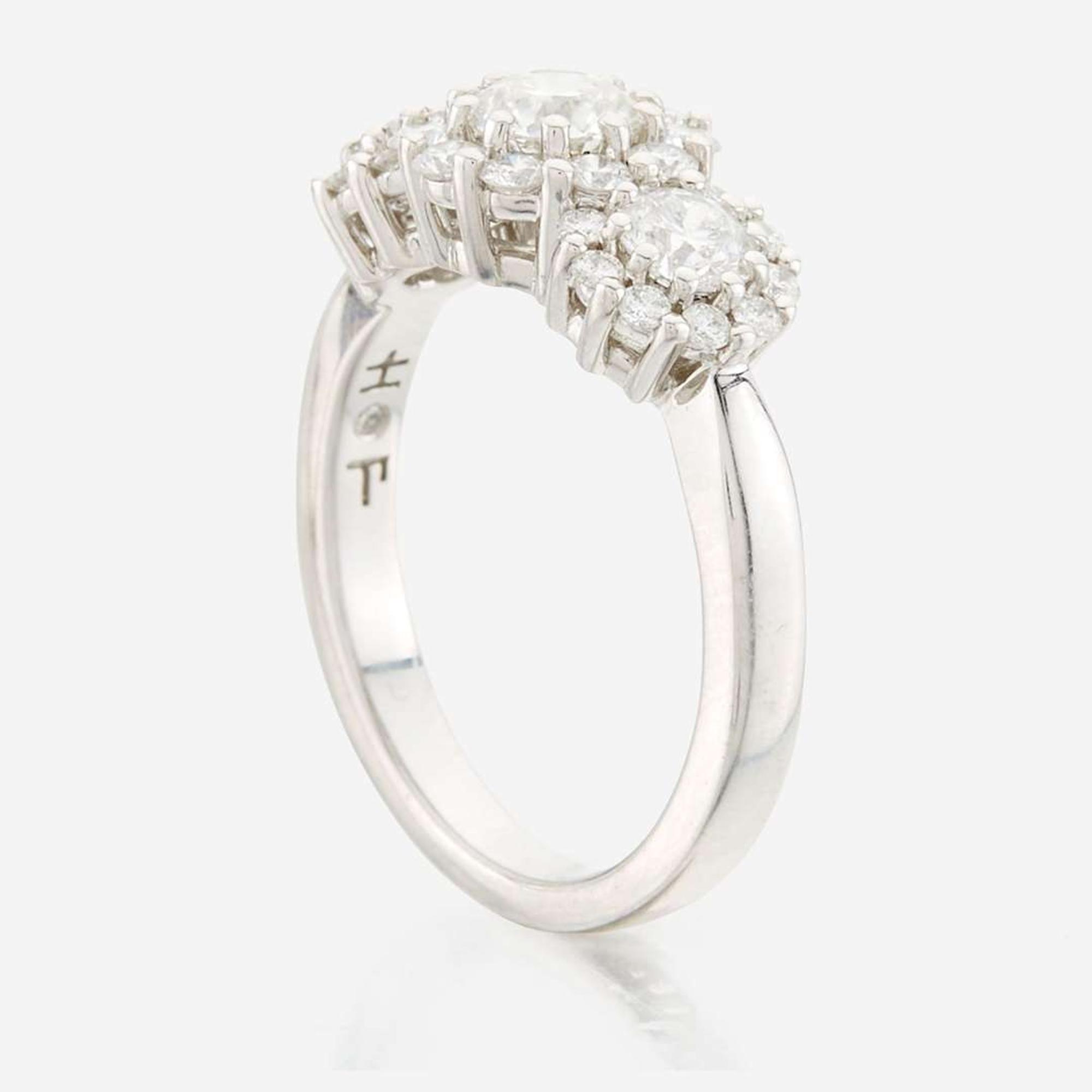 A diamond and white gold ring, Hearts on Fire