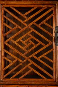 An Asian Design Bamboo Cabinet — 20th Century