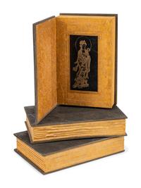 Three Chinese Export Engraved Marble Books