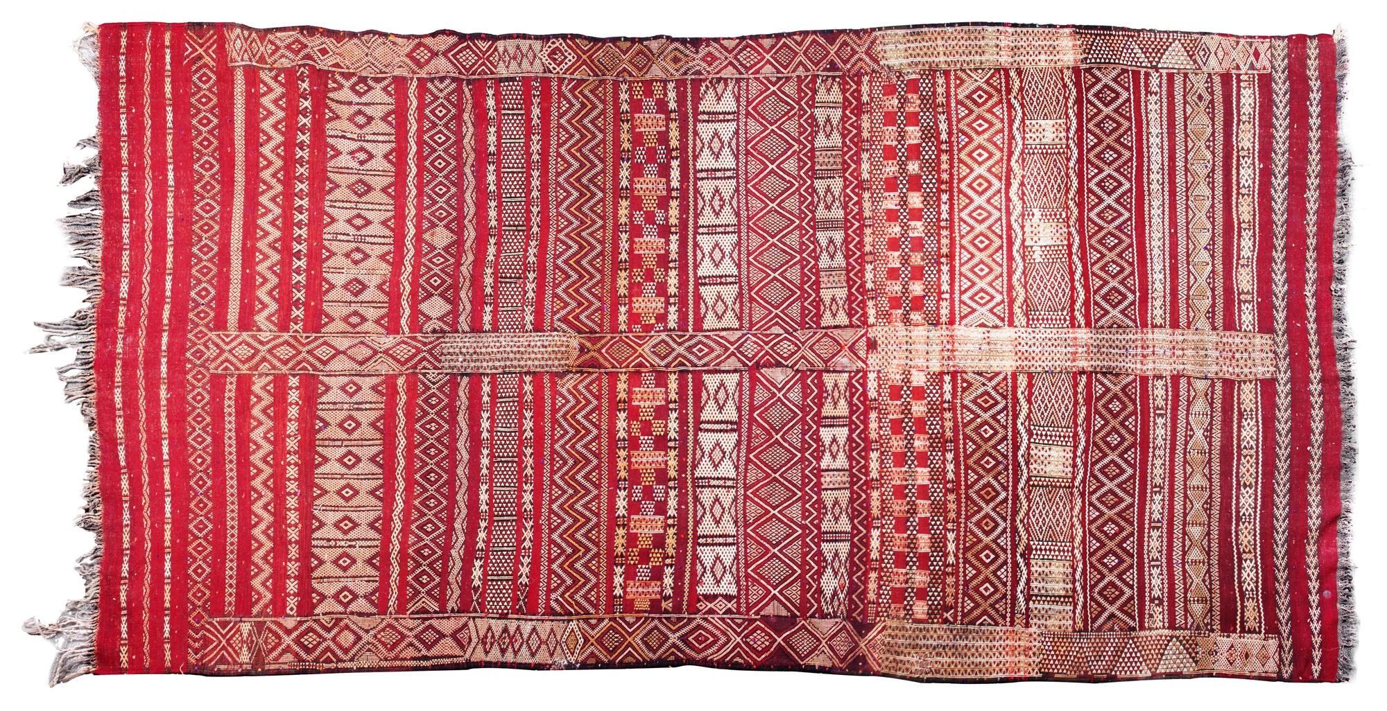 A Bokhara Room Rug 7 feet 10 inches x 11 feet 2 inches.