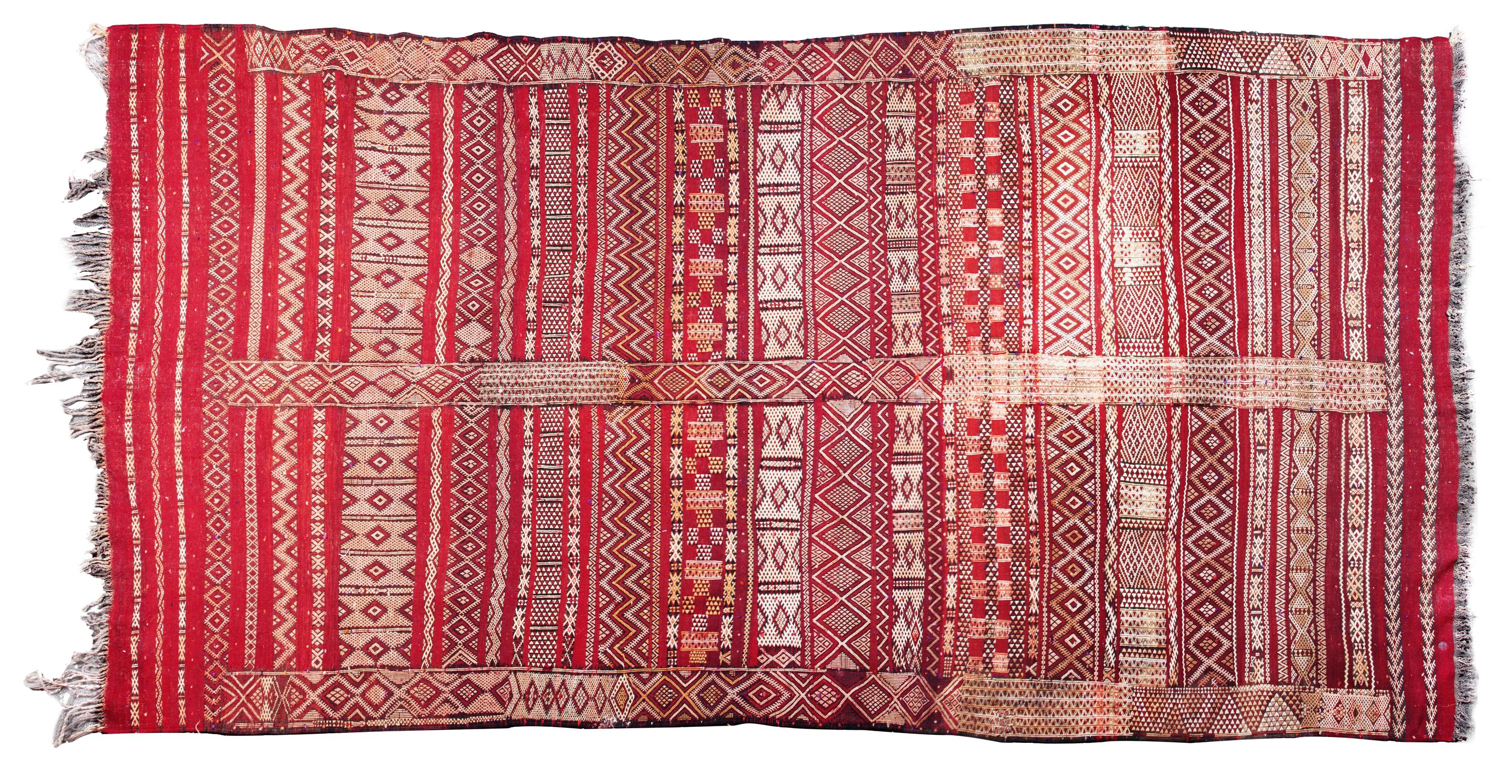 A Bokhara Room Rug 7 feet 10 inches x 11 feet 2 inches.