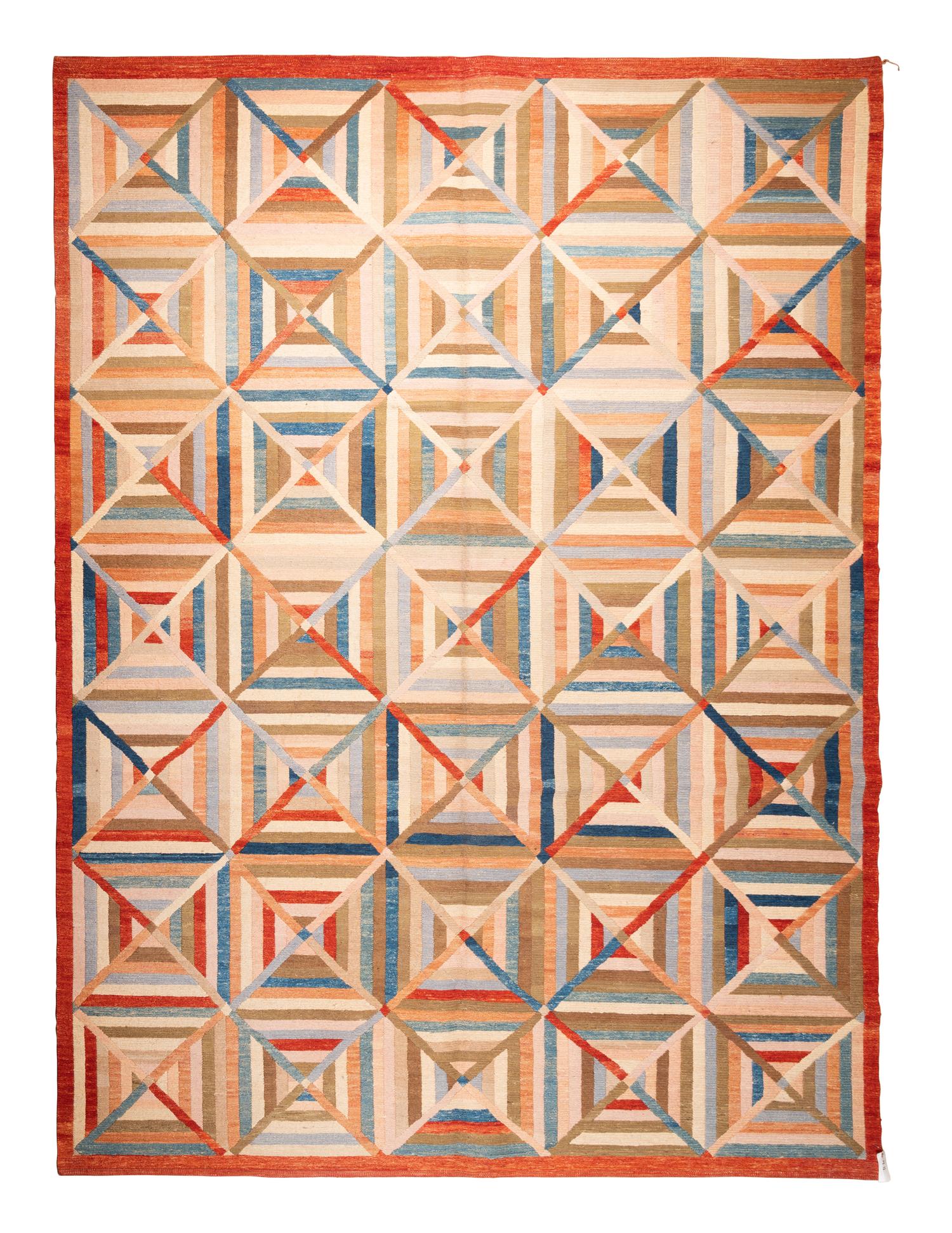 A Modern Soumak Wool Rug